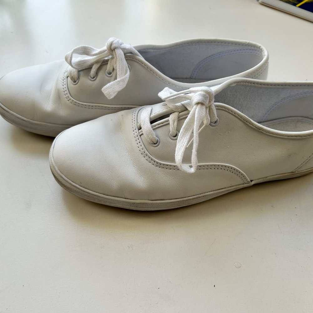 Champion Lace-Up Leather Sneakers